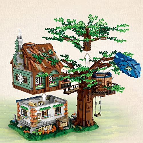 Loz Mini Blocks 1033 Treehouse Building Set, 4761Pcs Ideas Tree House Building Blocks Kit, Diy Mini Bricks Tree House Model Sets, Awesome Building Toys Gift For Adults, Not Compatible With Lego #TOP3
