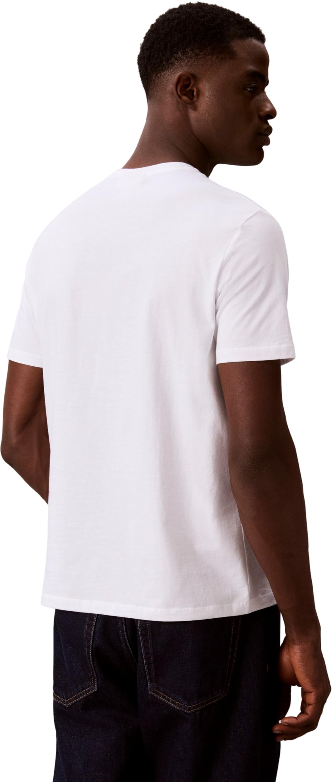 Calvin Klein Męska koszulka SS Badge TEE 2PK LV04RD248G, Multi (Maritime Navy/Bright White), S, Multi (morski granatowy/jasny biały), S