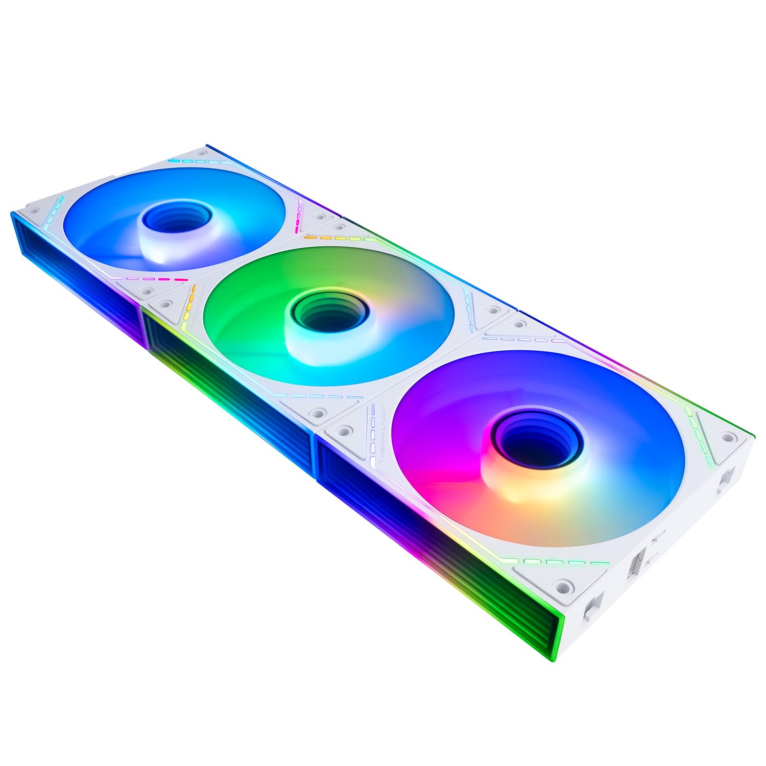Photo 1 of Thermalright TL-M12QRW-S X3 Reverse CPU Fan Building Blocks 120mm Case Cooler, PWM Connector Silent Computer Cooling with ARGB Light,Wireless Splicing PC Fan with ARGB Mirror Light Effect,Low Noise