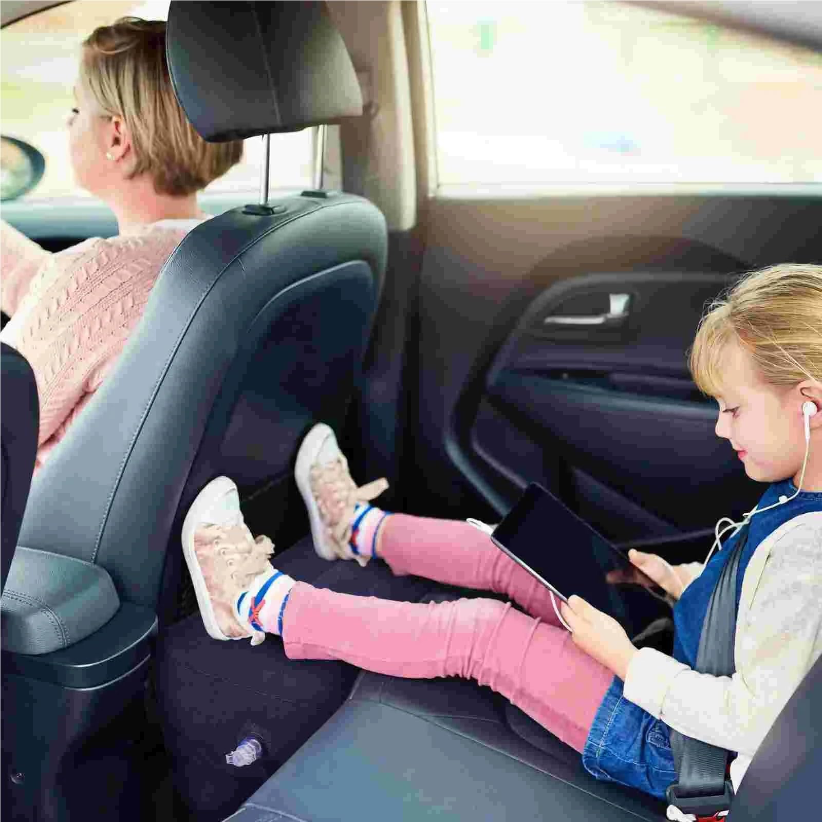 Colchoneta inflable for sofá de trabajo, almohadas, reposapiés viaje for coche, esponja, avión