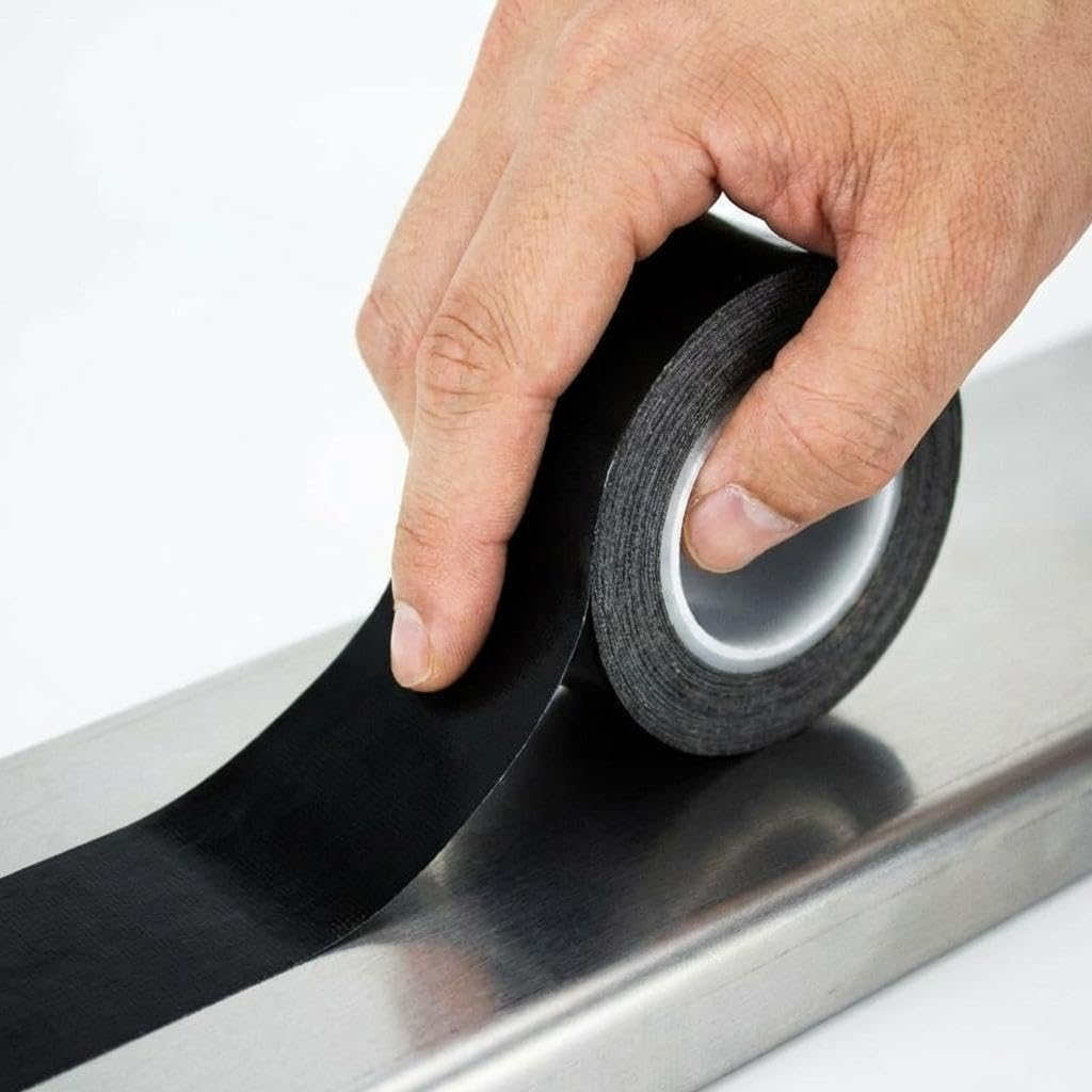 rockible Nastro Adesivo per Cablaggio Auto in Fibra di Vetro Termoresistente Nastro Tessuto Autoagglomerante per Fasciatura Fili Nastro Isolante Tempe, 6 pezzi