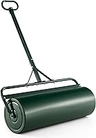 COSTWAY 17-Gallon Lawn Roller - Push/Pull/Tow Behind Tractor Sod Drum, Rustproof Metal for Yard Garden Farm