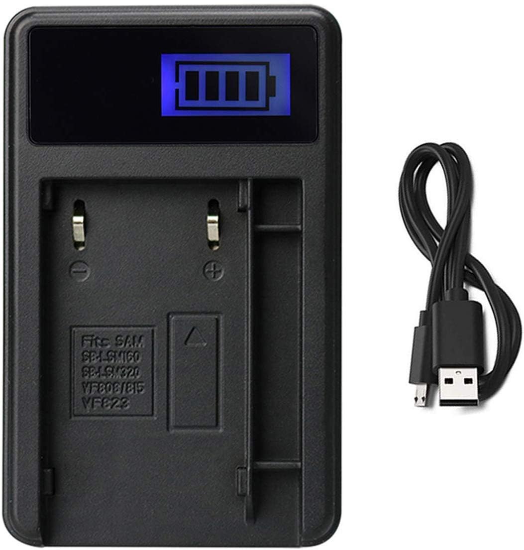 LCD USB Battery Charger for JVC GR-D750US, GR-D770US, GR-D850US, GR-D870US MiniDV Digital Camcorder