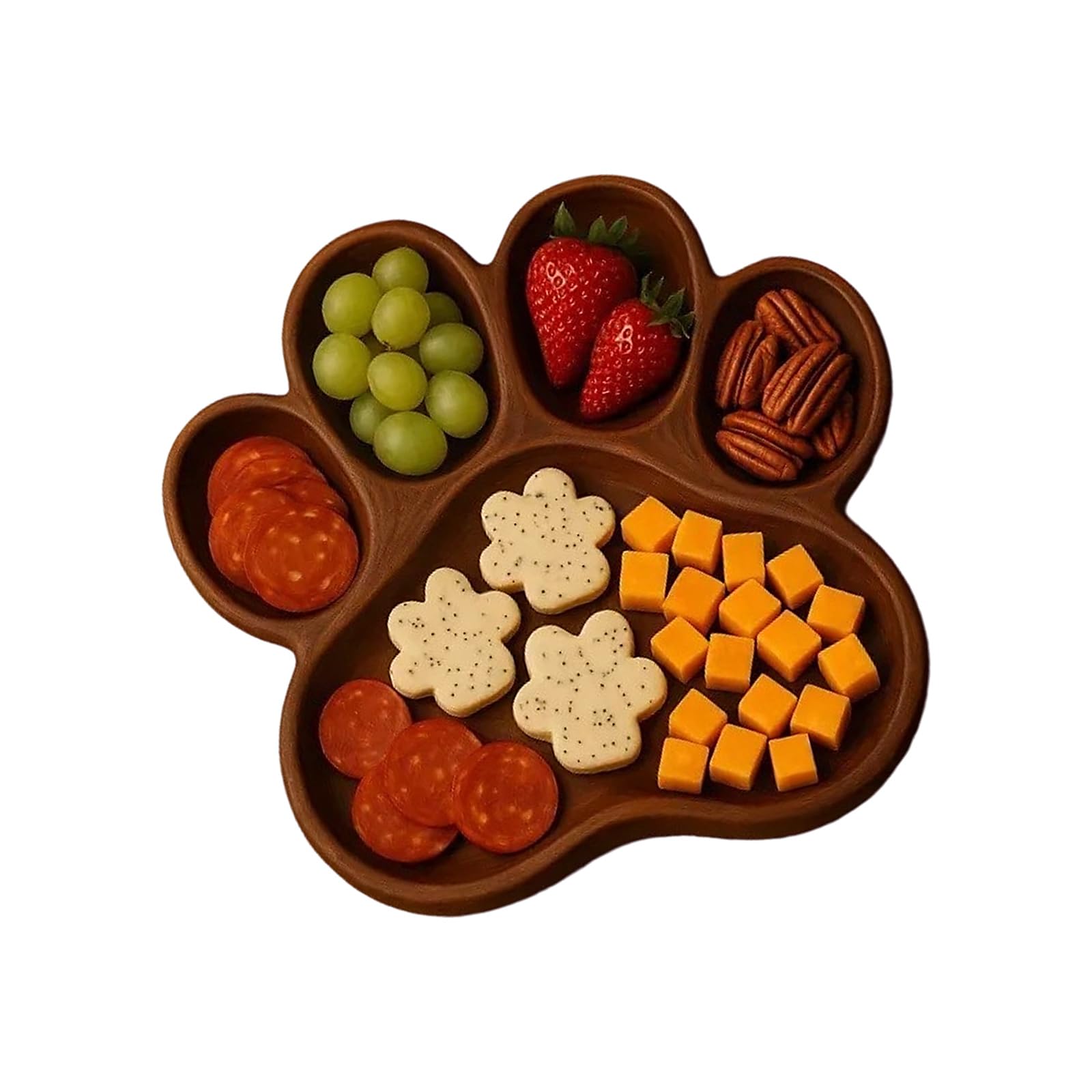 Handcrafted Wooden Cats Paws/Cats Themed Serving for Cheese Fruits and Appetizers Fruit Platter Serving Tray Multiple Use