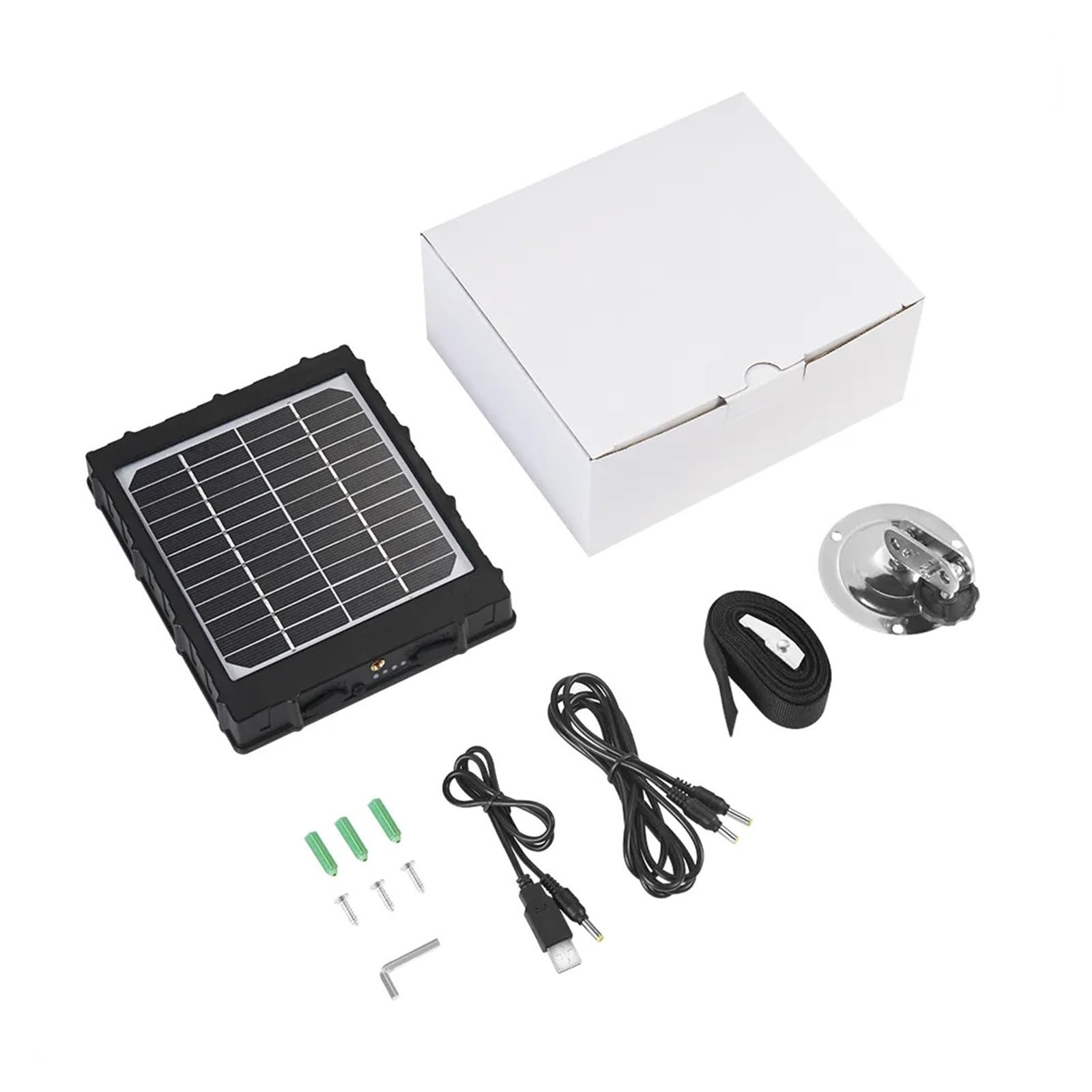 Kit di pannelli solari, Kit Di Caricabatterie Solari For Pannelli Da 3 W 8000 MAh For Trappole For Foto Sentieri Caccia Alla Fauna Selvatica Cellulare