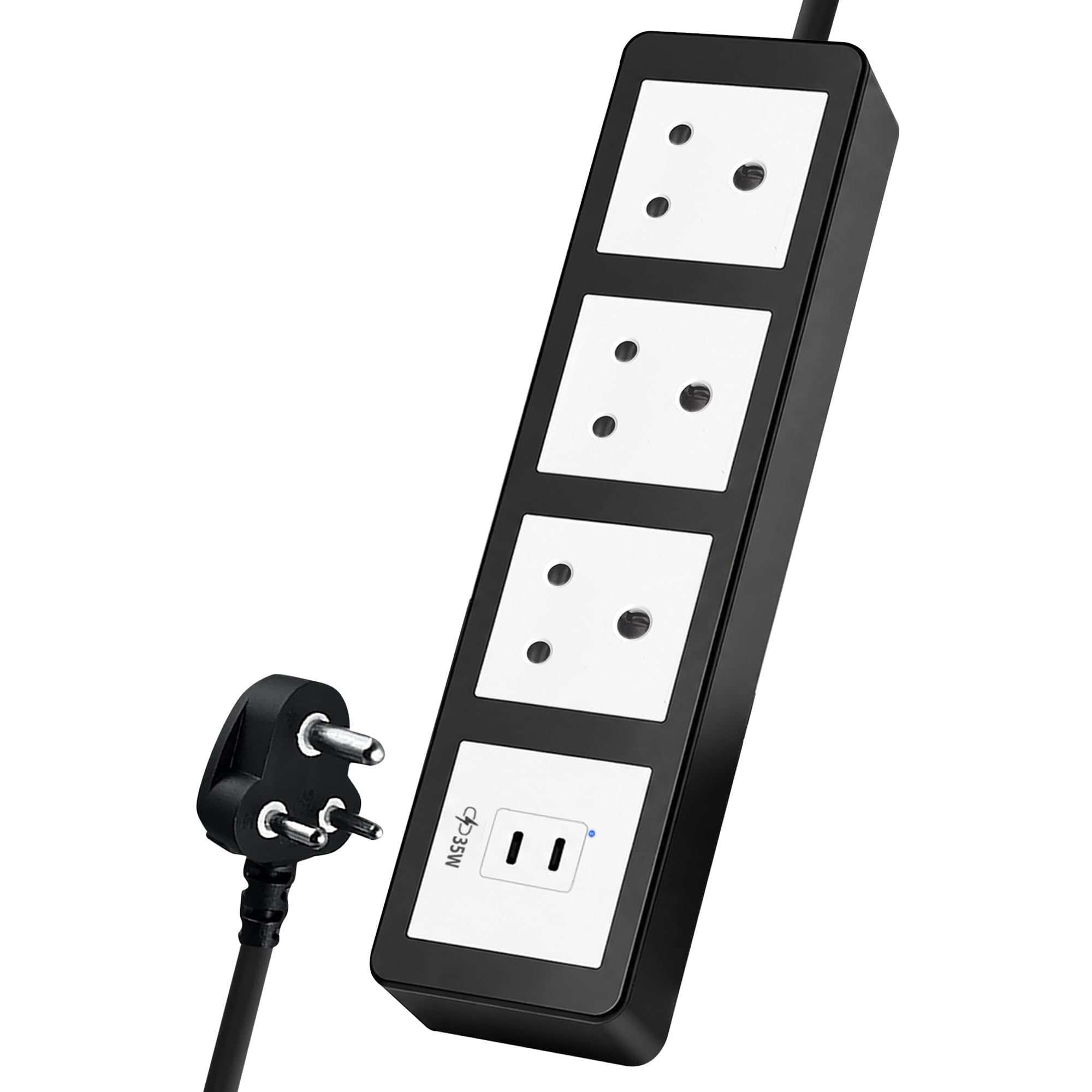 MX 6 Power Strip - 6 Sockets, Safety & Surge Protection -18
