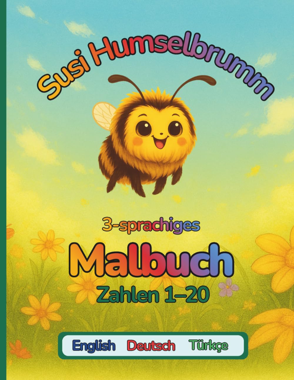 Susi Humselbrumm, Zahlen 1-20 Englisch/Deutsch/Türkisch: 3-sprachiges Malbuch