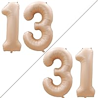 Vista 387 de GOER Globos con el número 80 para decoraciones de fiesta de cumpleaños número 80, globos de helio de aluminio jumbo de 42 pulgadas para 80 Oro rosa