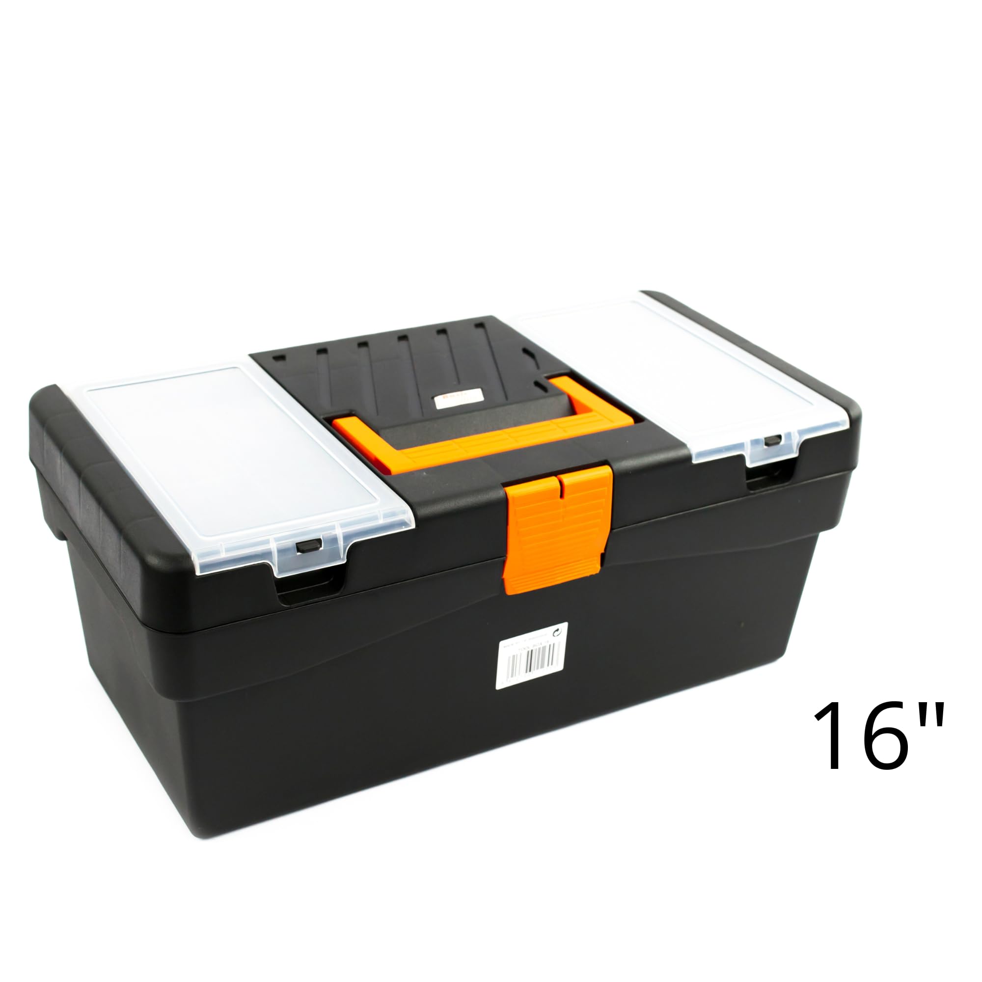 Tayg Confezione Porta Attrezzi Scatole Strumenti Basic Line 12'' + 16'' + 20'' - Vassoio superiore, portata fino a 120 kg, chiusure in plastica, scatola strumenti vuota, polipropilene 100% riciclato