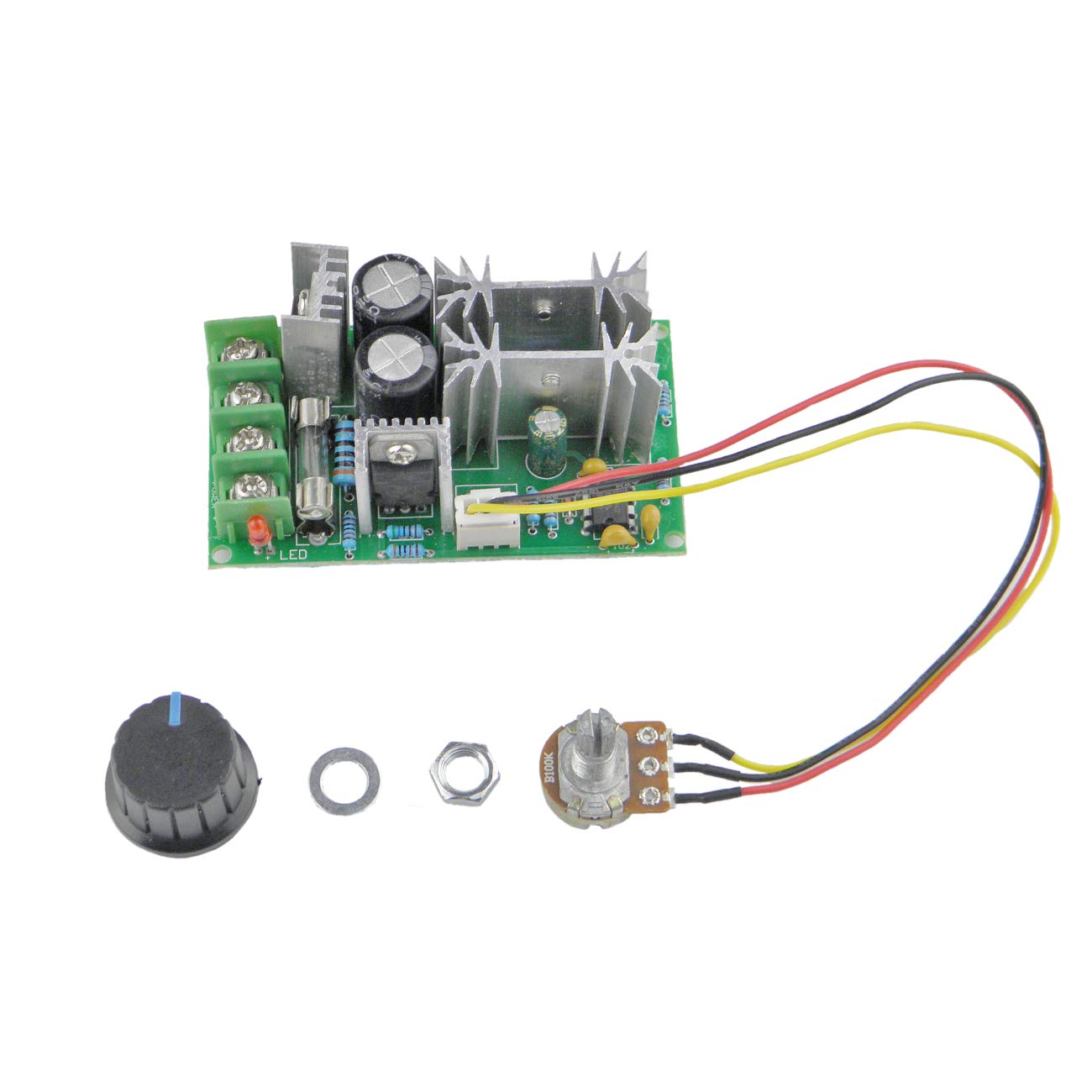 CHANCS 12V/24V 10000RPM/20000RPM 775 Elektromotor Tischsäge Kit mit 20A PWM Speed Controller Regulator Modul Board