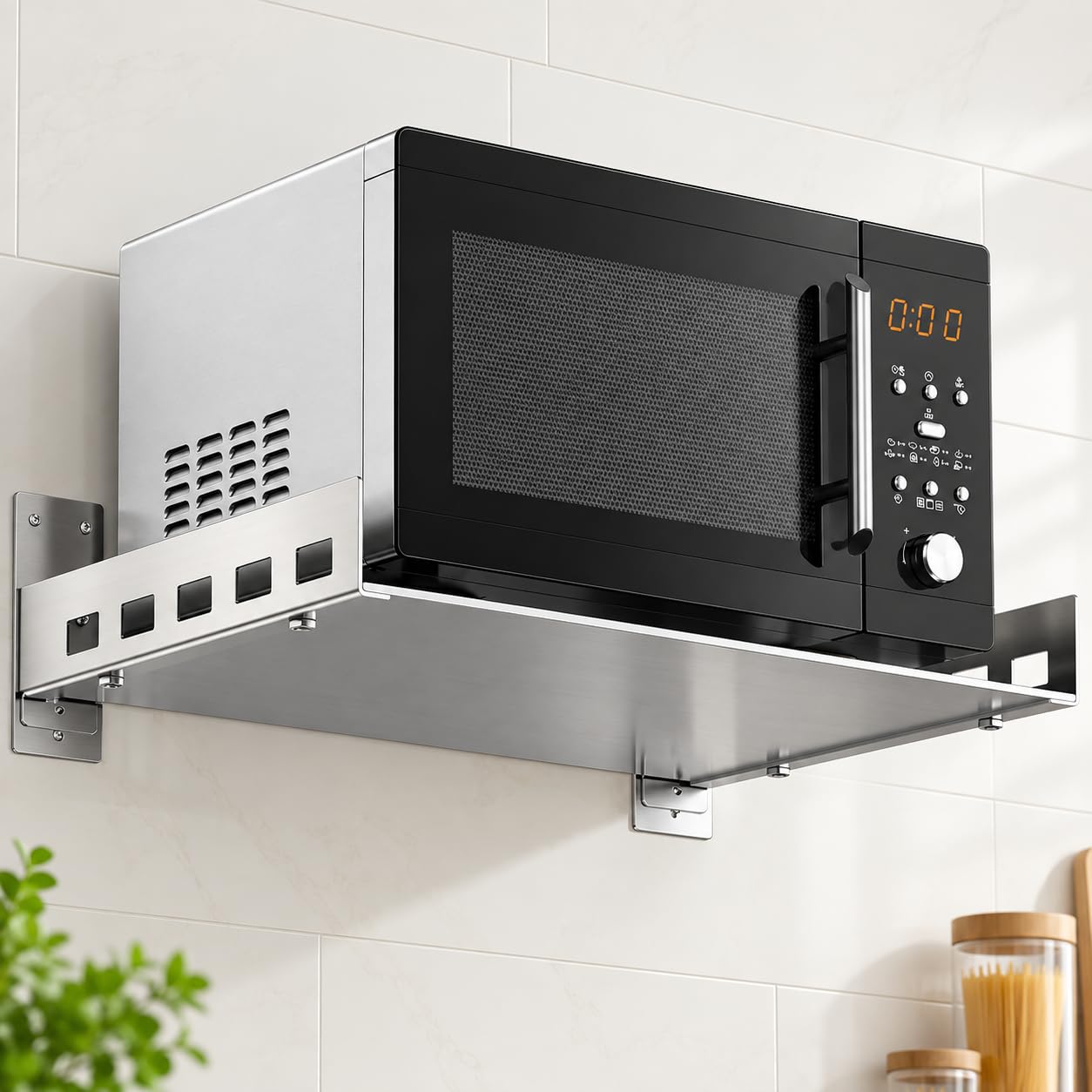 Staffe da Parete per Microonde in Acciaio Inossidabile 304