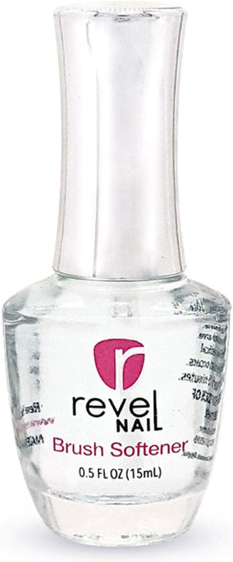 Revel NailBSG15 - Brush Softener Glass 15 mL Filled Liquid