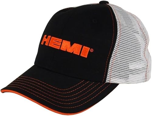 Dodge Sombrero de malla blanco y negro Hemi Dodge Sombrero de malla blanco y negro Hemi