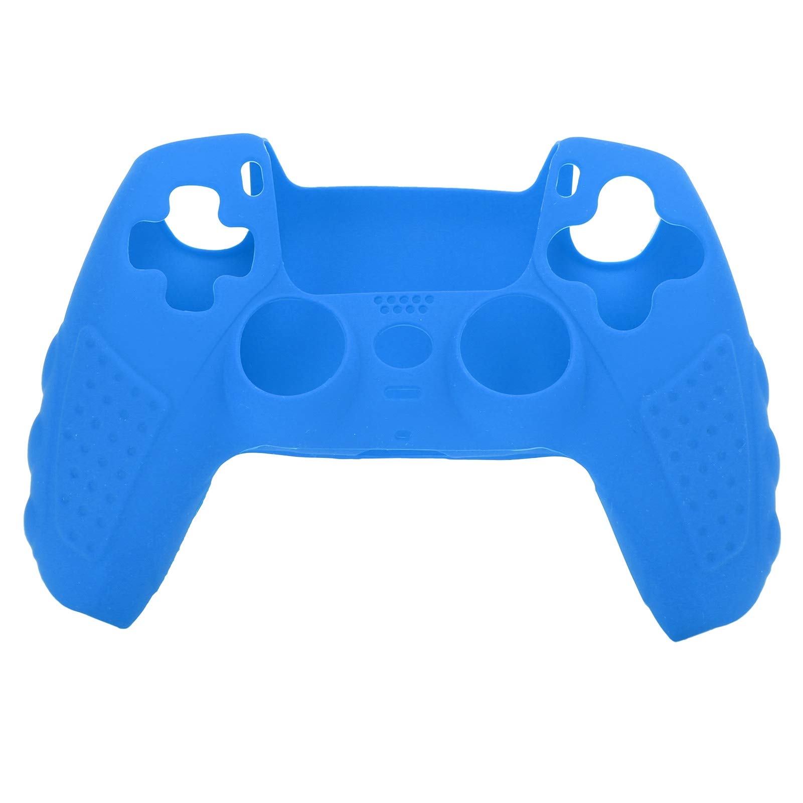 Agatige Silicone Protection Case for PS5, Food Grade Non‑Slip Silicone Game Console Protection Gamepad Handle Grip for PS5 Joystick(Blue)