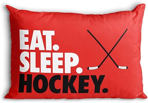 Miniatura 6 de Funda de almohada para pista de hockey  Funda de almohada de hockey para decoración del hogar