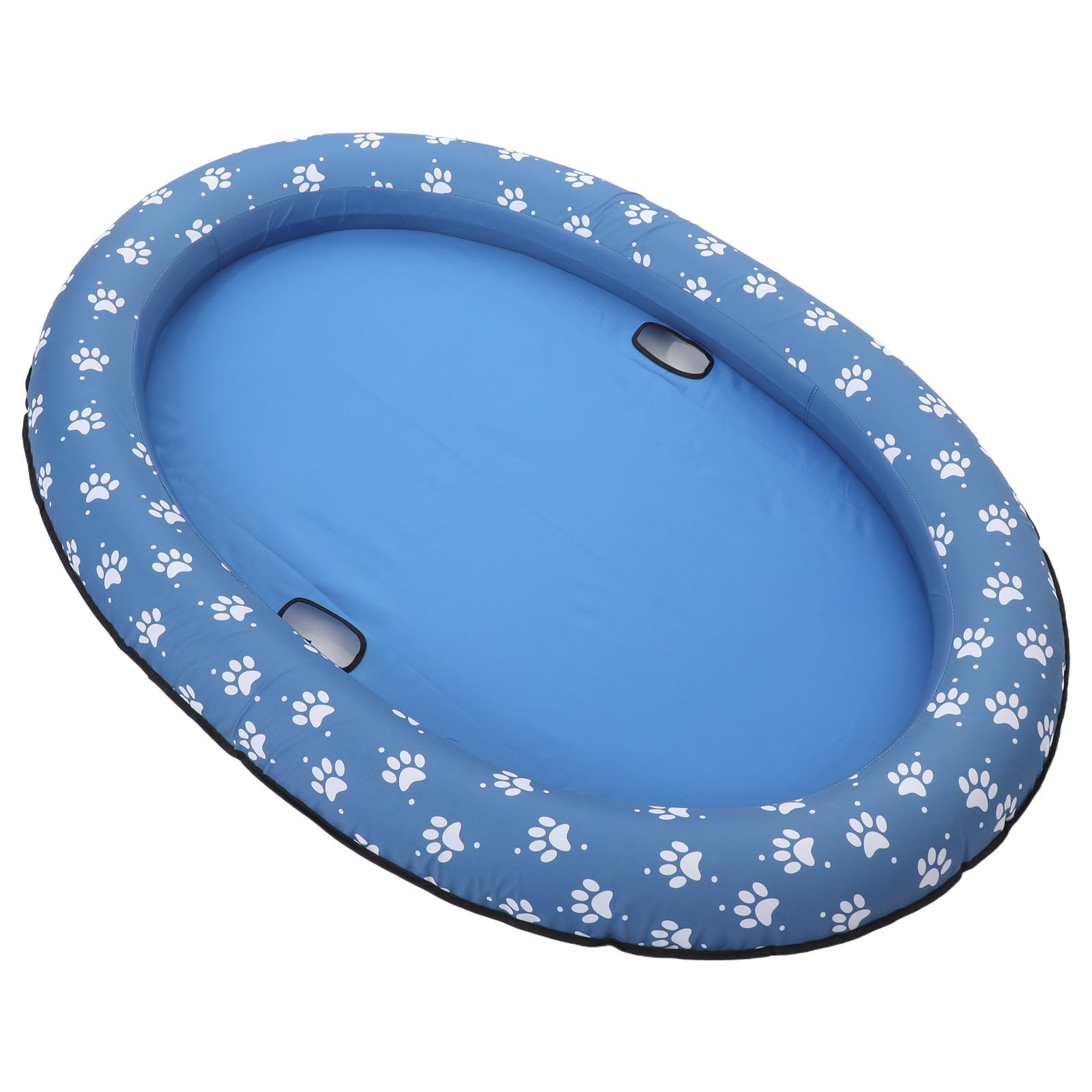 Colchón Flotante Inflable para Mascotas Azul, Portátil y Plegable | Oxford y Pvc, para Perros y Otros Animales, Uso en Piscina o Estanque, Accesorios Aleatorios