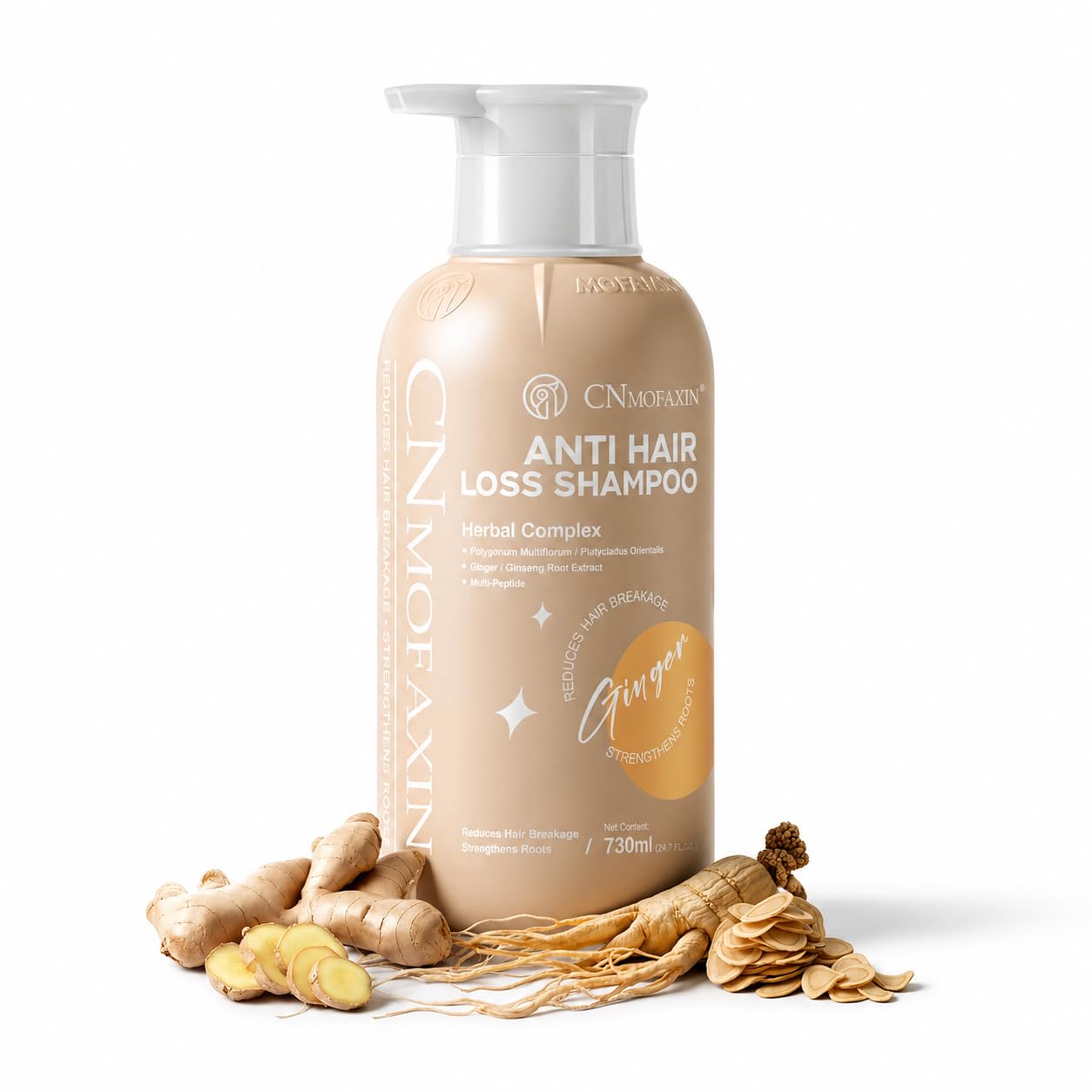 Anti Hair Fall Shampoo 730ml - Advanced Multi-Peptide & Root Activator Formula - Intensive Scalp Treatment for Thinning Hair - Fortifying Ginger & Ginseng Complex - 24.7 fl oz
