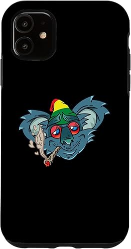 Miniatura 10 de Funda para iPhone XR Koala Smoking Weed Cannabis Stoner Marihuana Bear Don't Care