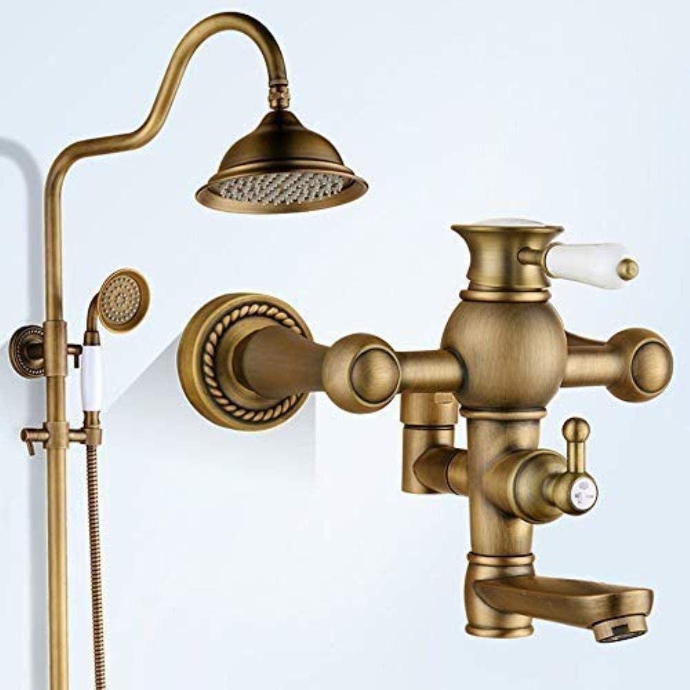 Ensemble de douche antique pour rénover une salle de bain ancienne sans travaux lourds