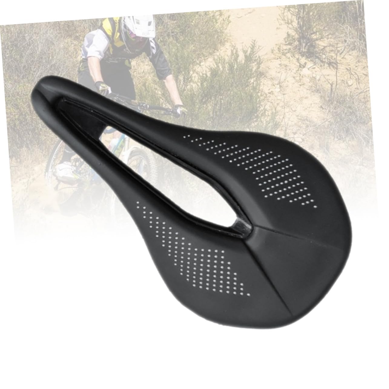 Gatuida Fahrradsattel Hohlsattel Für Mountainbike Ergonomisches Design Aus Hochwertigem Material Sitzkissen Für Fahrrad Schwarz