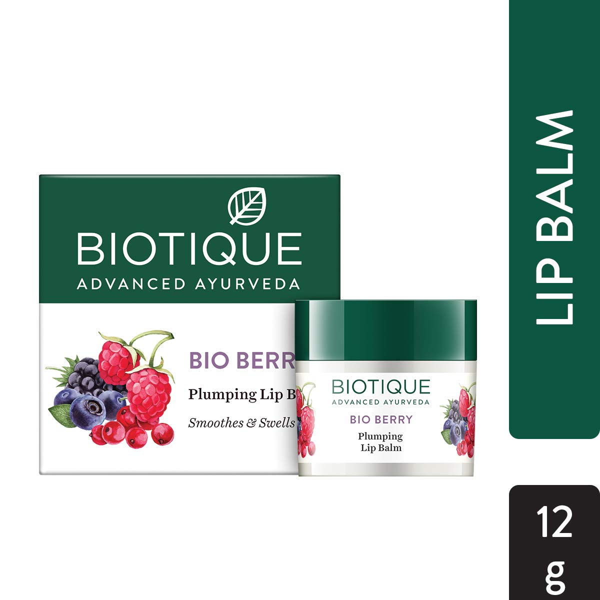 Biotique Bio Wheat Germ FIRMING FACE and BODY NIGHT CREAM For Normal To Dry Skin, 50G & Biotique Bio Berry Plumping Lip Balm Smoothes & Swells Lips, 12G 3