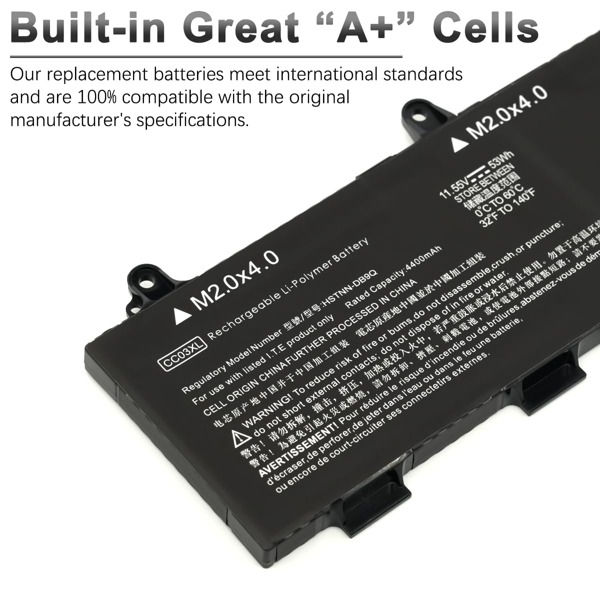 53Wh CC03XL Laptop Batteria per HP EliteBook 830 835 840 845 G7 G8 ZBook Firefly 14 G7 G8 Probook 635 Aero G7 G8 Series L77608-421 L77608-422 L78555-005 L77608-1B2 L77608-1C1 L77608-2C1