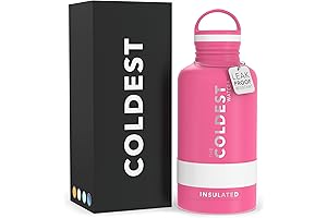Coldest Insulated Water Bottle 64 oz: Leak Proof, Triple-Walled Stainless Steel Thermos