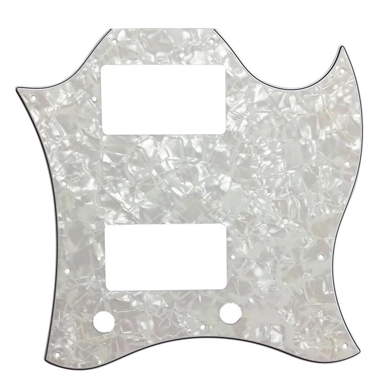 maskownica do gitary Części do gitary - do gitary SG Full Face Pickguard Scratch Plate z przetwornikami PAF Humbucker 4 warstwy