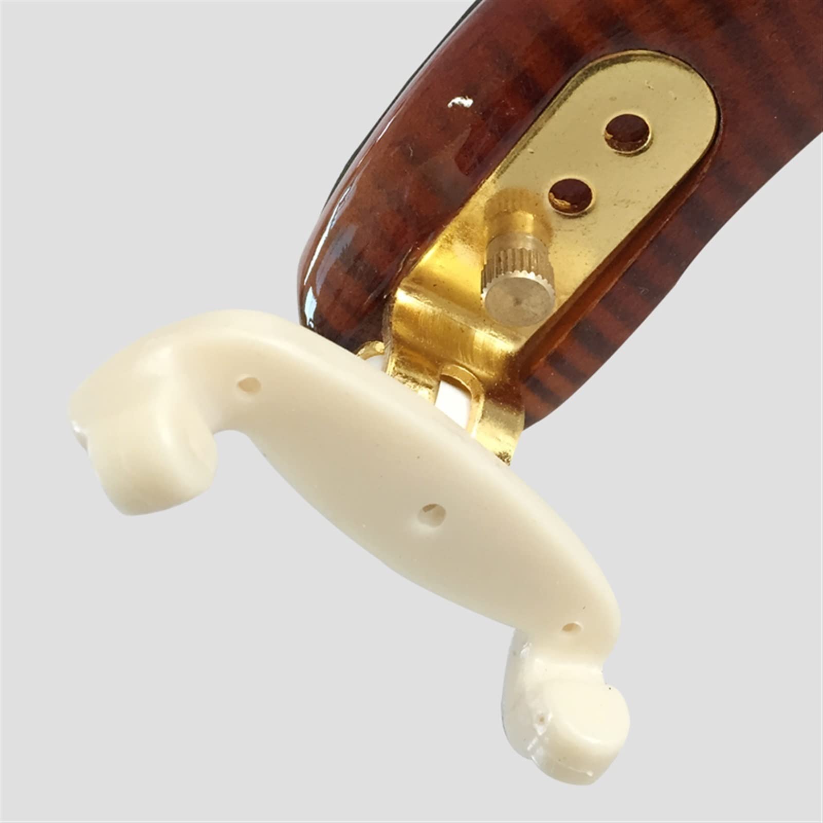 Streifen Ahornholz Violine Schulterstütze Einstellbar 4/4 3/4 1/2 1/4 1/8 Schulterpolster Geige Schulterstütze (Color : 1/2)