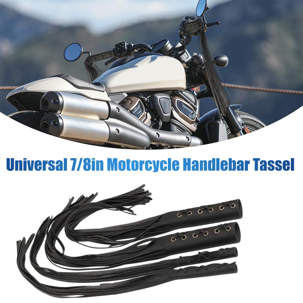 Moto UniV/e*rsal Leva Freno Frizione Frange Manopole Manubrio Nappa, UniV/e*rsal Moto Frange Pelle Impugnatura Nappa Leva Freno Copertura