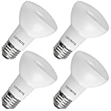 BR20 LED Bulb, 45W Equivalent, 2700K Warm White, Dimmable, 460 Lumens, R20 LED Flood Light Bulb 6.5W, Energy Star, Damp Rated, E26 Base, Perfect for Recessed and Track Lighting (4 Pack)