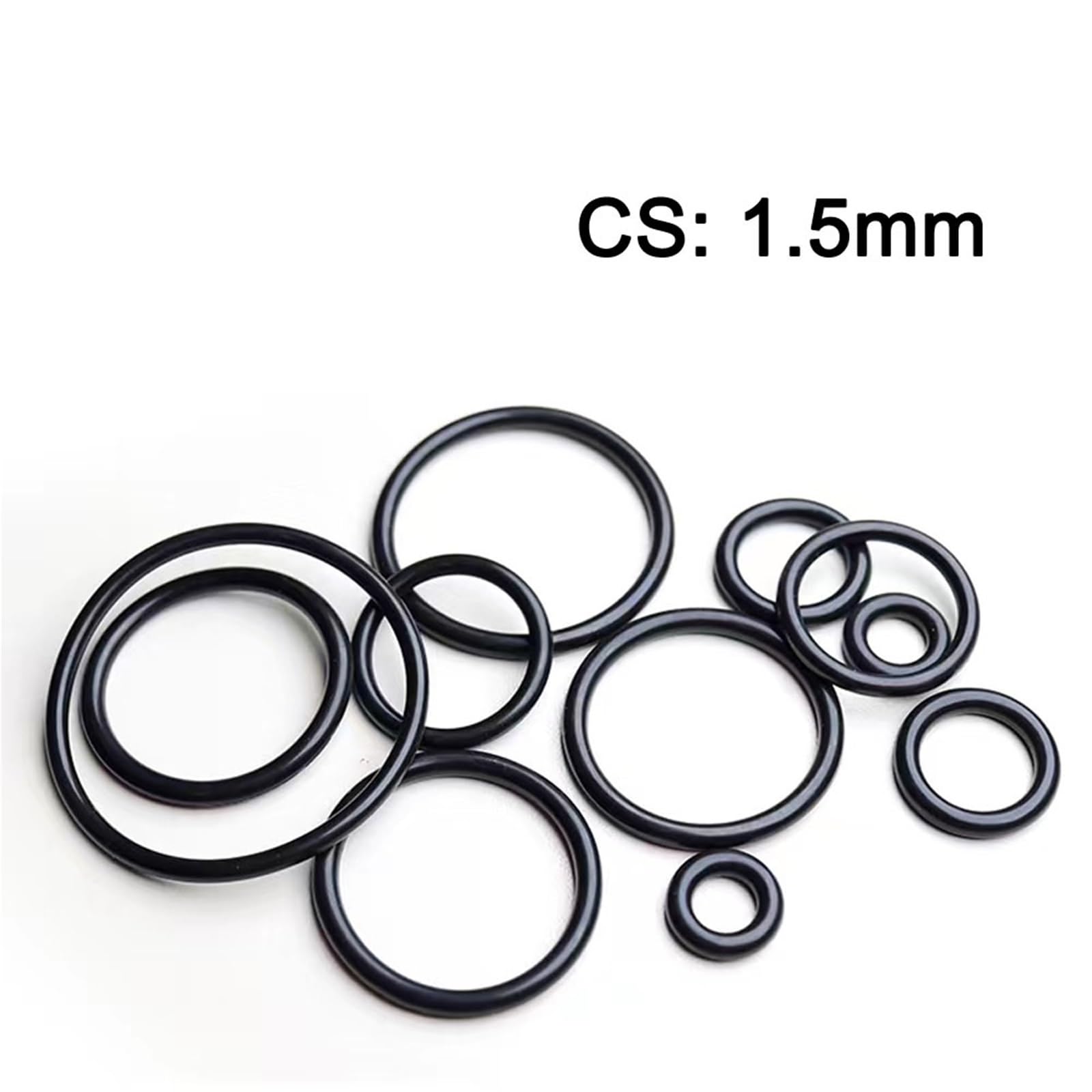 Spessore guarnizione O-ring in gomma CS 1,5 mm Guarnizione anelli resistenti