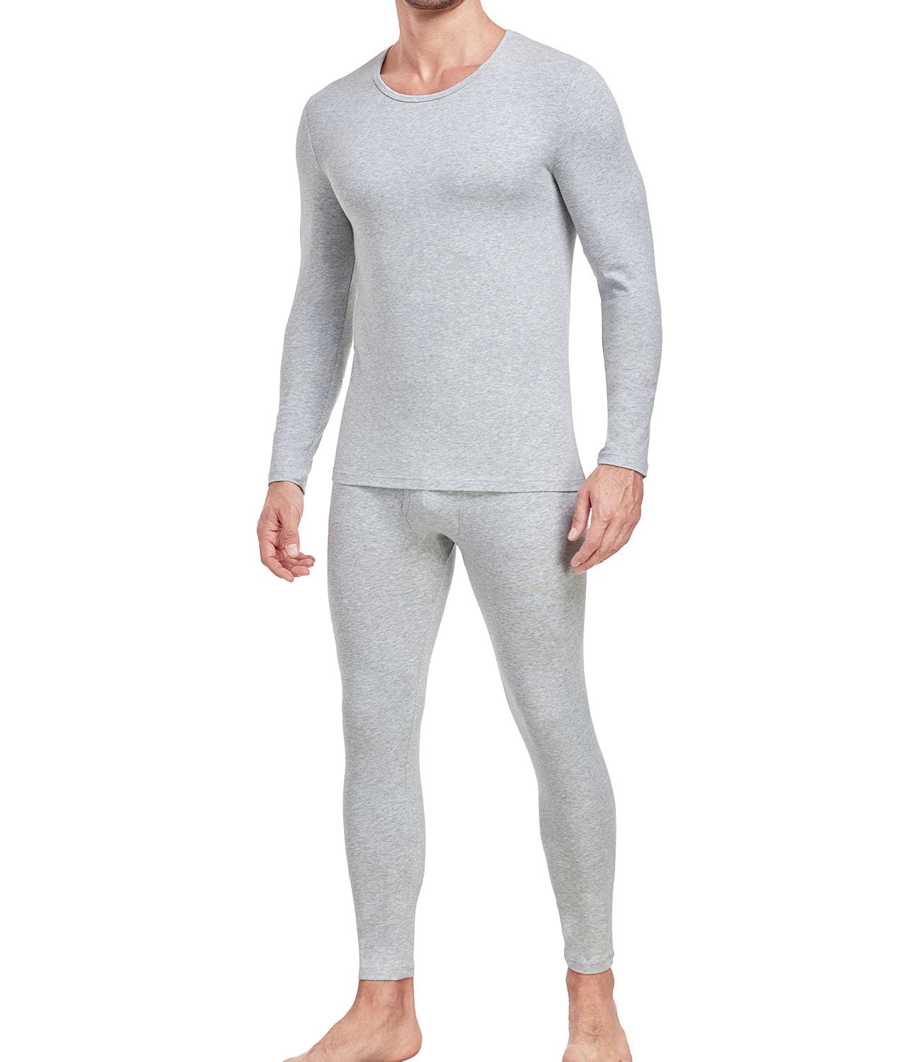 wirarpa Ensemble de sous-vêtements Thermiques Homme Légers Haut & Bas Maillot de Corps Longues et Pantalon