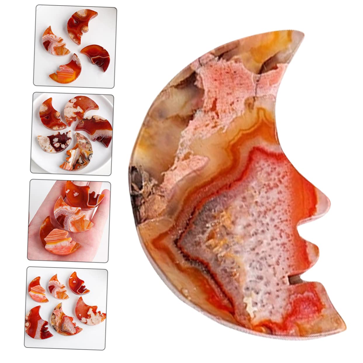 アゲート 月デザイン インテリアプレート ヘアキャッチャー