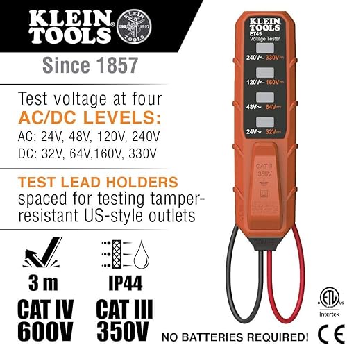 Miniatura 4 de Kit de prueba de multímetro digital con colgador magnético (Klein Tools)
