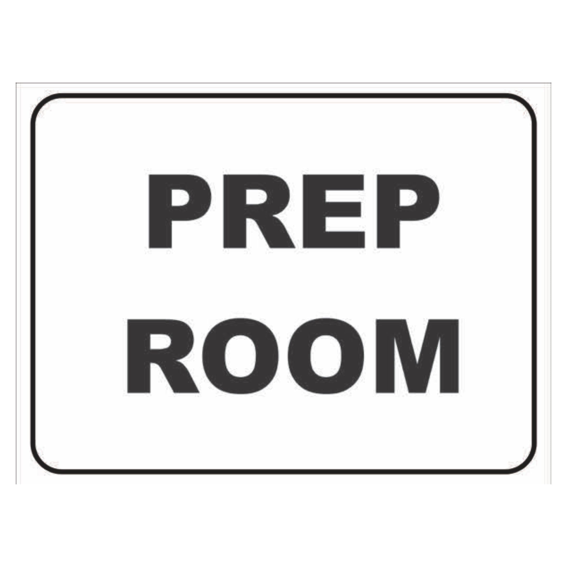 Prep Room Miscellaneous Signs Metal Tin Sign 8 x 12 inch for Industrial & Commercial