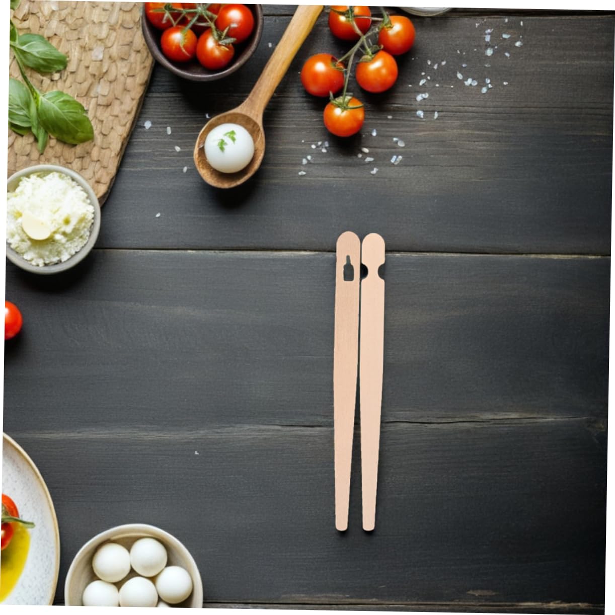 Hohopeti 200 Paires Pinces pour Cuisine Formateurs de Baguettes Jetables Outils Plates pour Garçon Fille et Adultes Pinces Pâtisseries Design Ergonomique et Antidérapant