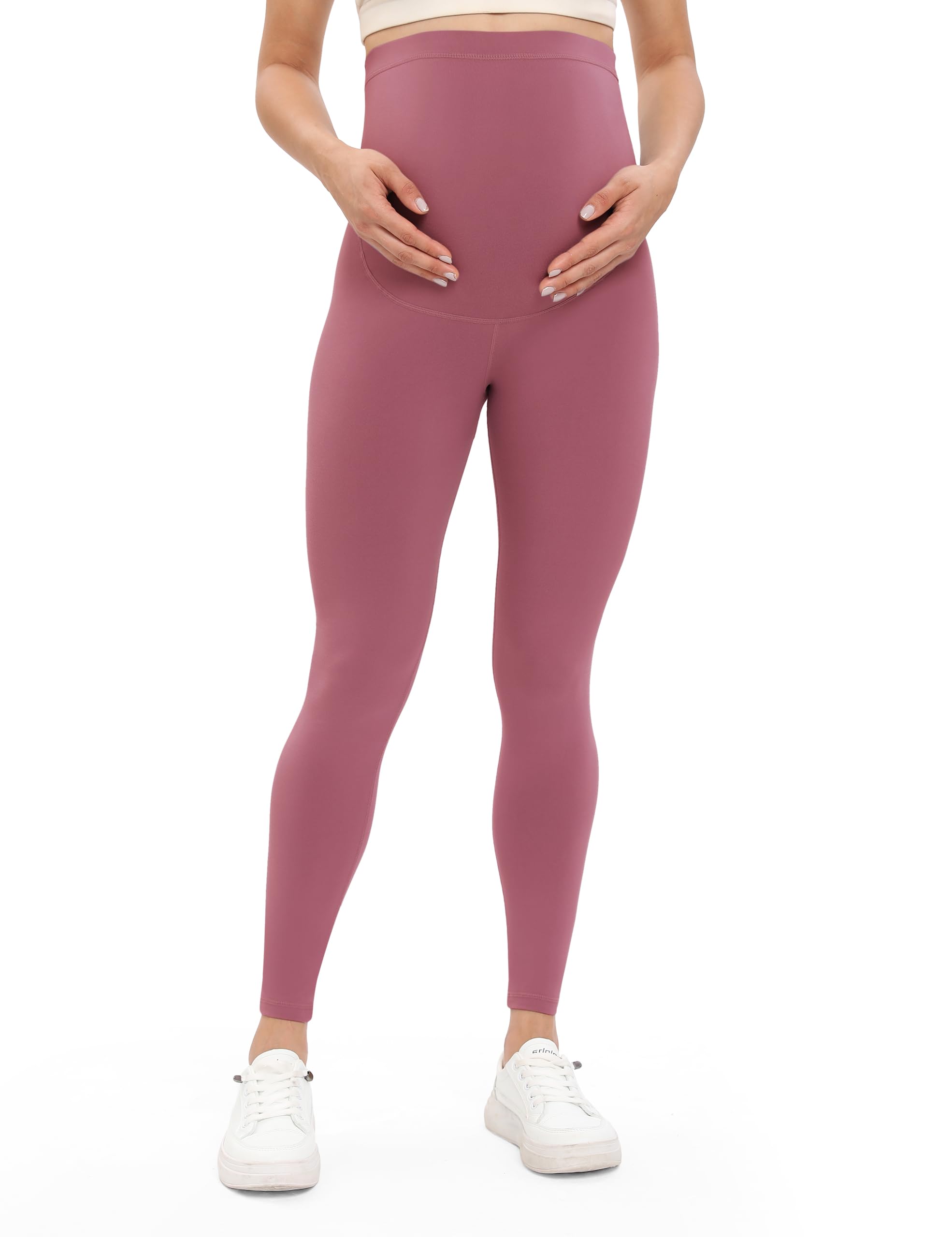 Buttergene Women's Maternity Leggings Over The Belly Maternity Workout Pants Pregnancy Yoga Leggings