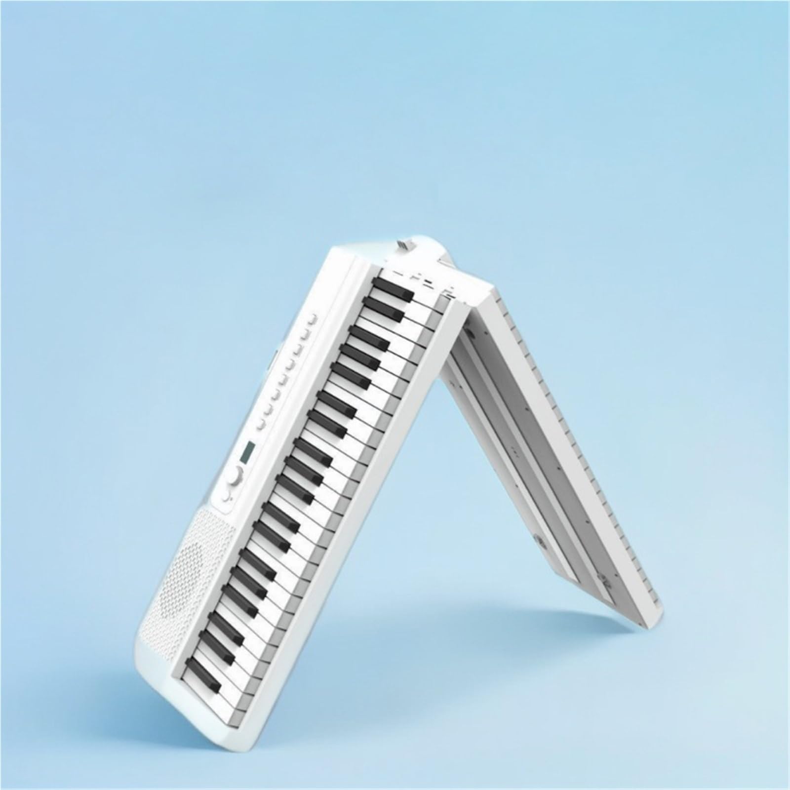 Profesjonalne 88 Klawiszowe Wielofunkcyjne Przenośne Składane Pianino Elektroniczne Inteligentny Instrument(Black)