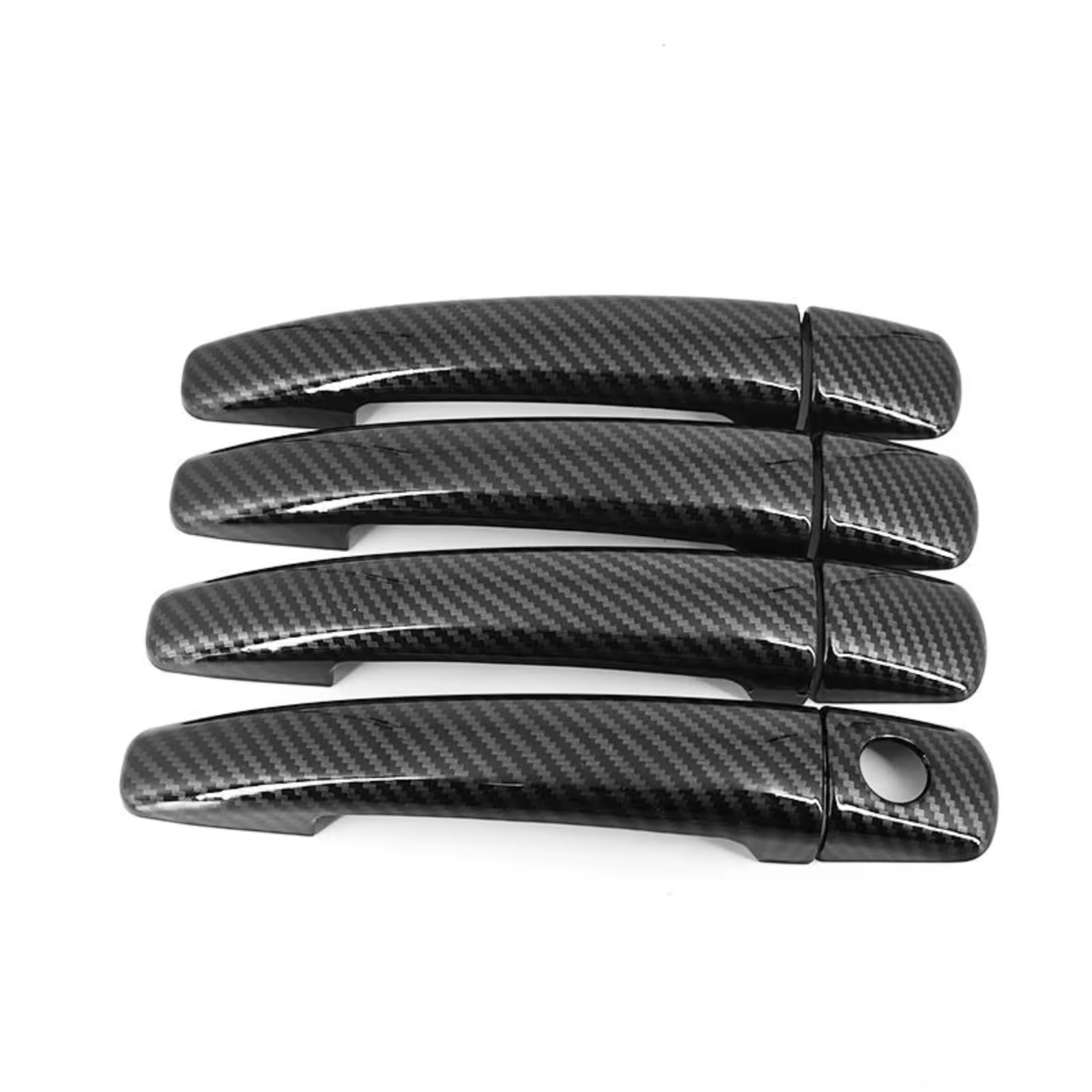 Zcxfdthf Carbon Fiber Door Handle Covers Part Compatible With C&Itroen For C4 2004-2010 For C6 2005-2010 Car Door Handle Cover Trim Sticker Styling Auto Accessories Set(Carbon Fiber)