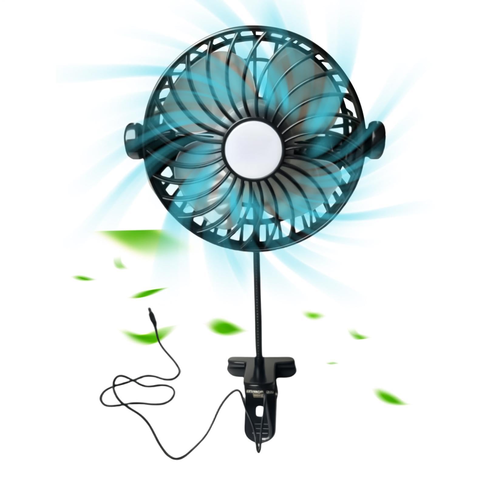 Mini ventilatore a clip – ventilatore portatile USB flessibile a collo di