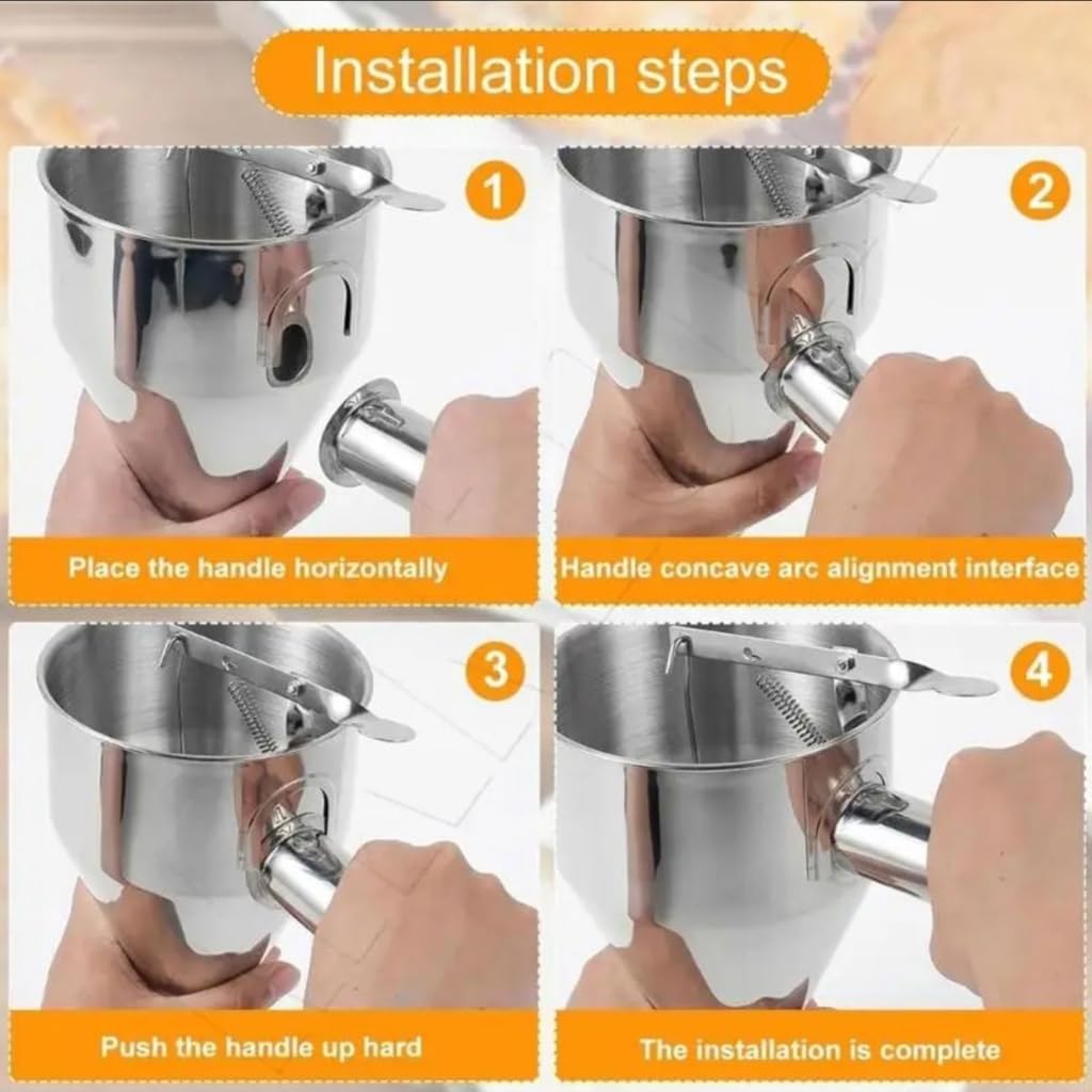 Practical Baking Funnel For Pizza Dough Ice Creams Batter Professional Kitchen