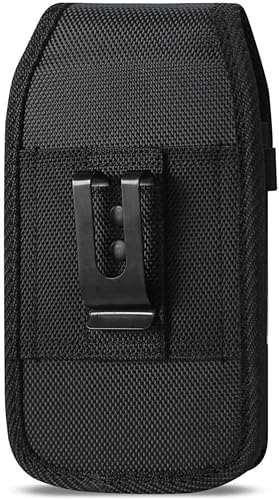 Miniatura 3 de Funda vertical resistente con bolsillo extra con cremallera, clip de metal, soporte para bolígrafo y trabillas para cinturón, se adapta al teléfono