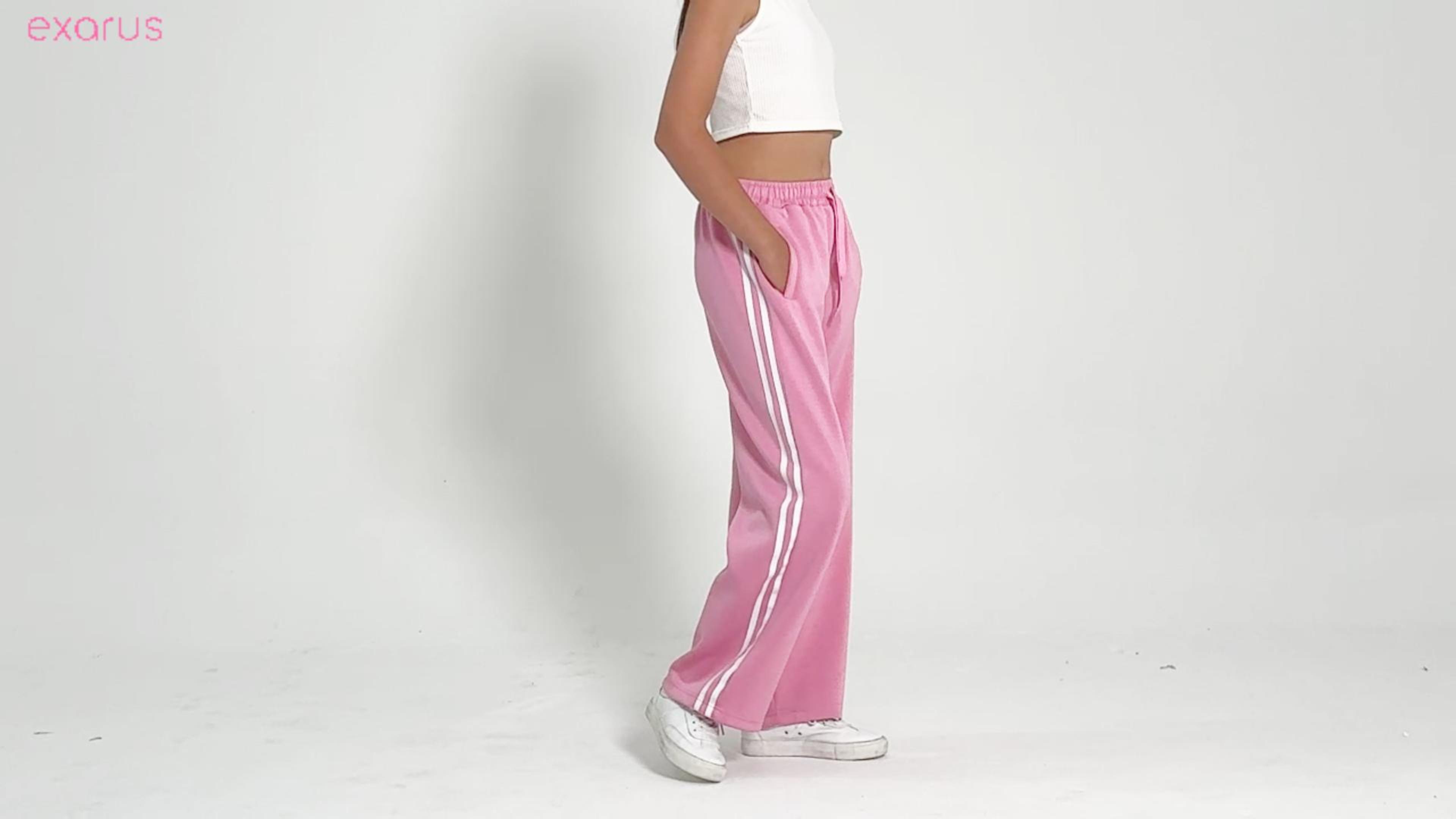 Amazon.com: EXARUS Girls Sweatpants Wide Leg Pants Loose Baggy Fit