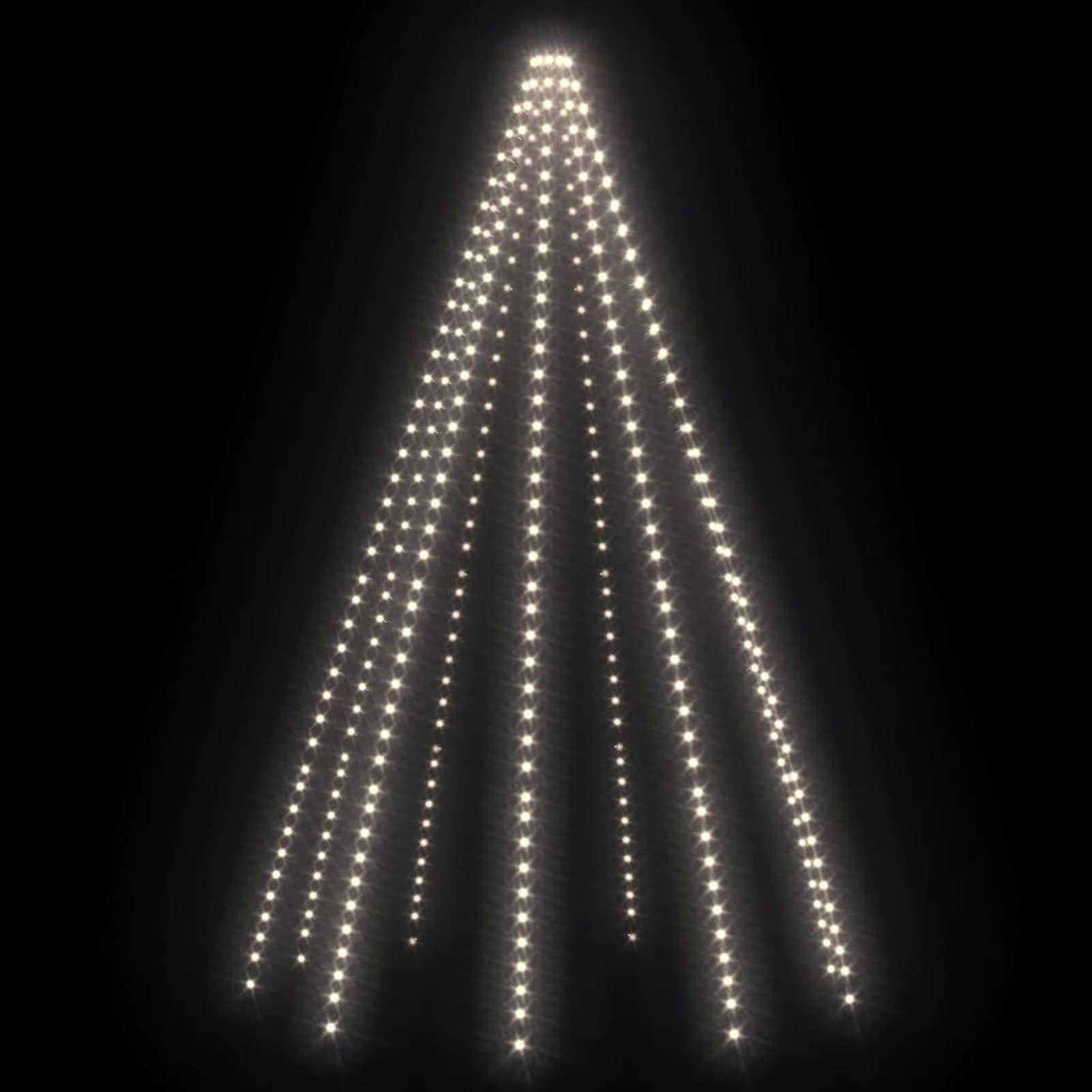 Mogou Siatka świetlna choinkowa 400 LED, oświetlenie zewnętrzne choinkowe, oświetlenie imprezowe, dekoracja bożonarodzeniowa, oświetlenie bożonarodzeniowe, zimna biel 400 cm