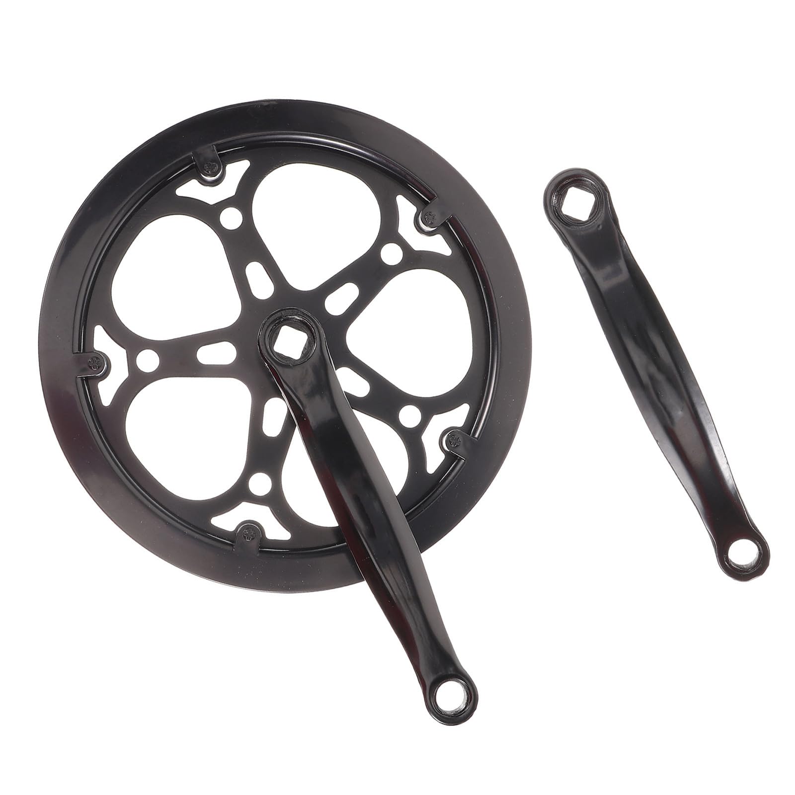 Guarnitura Singola in Ferro Denti per Bici Montagna e Strada Pedivella Robusta e Leggera per Single Speed Fissa