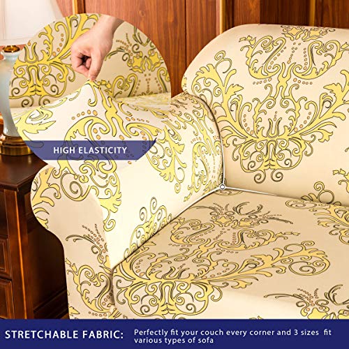 image for subrtex 2-Piece Durable Soft High Stretch Printed Slipcovers Washable 