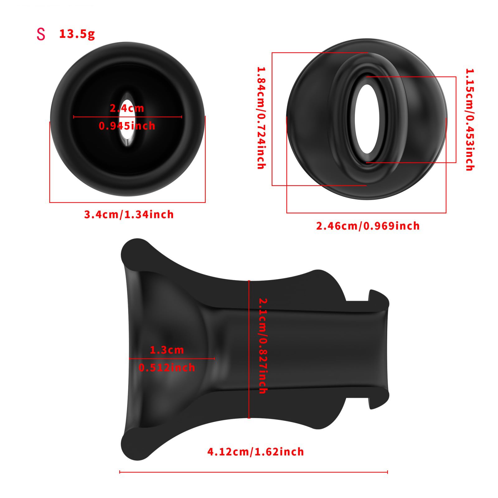 Cage de Chasteté pour Pénis Cathéter Creux pour Chastity Cage Man Accessoire Sex Toys en Silicone Accessoire Souple pour Cage Chastetée Destiné à l'Exercice du Pénis Masculin (Black)