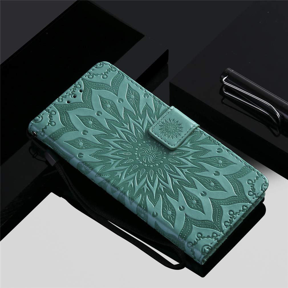 Ricarica Wireless Compatibile CASEONJAN Cover Per Xiaomi Redmi 9A / Redmi 9AT Pelle PU Xiaomi Redmi 9a Cover