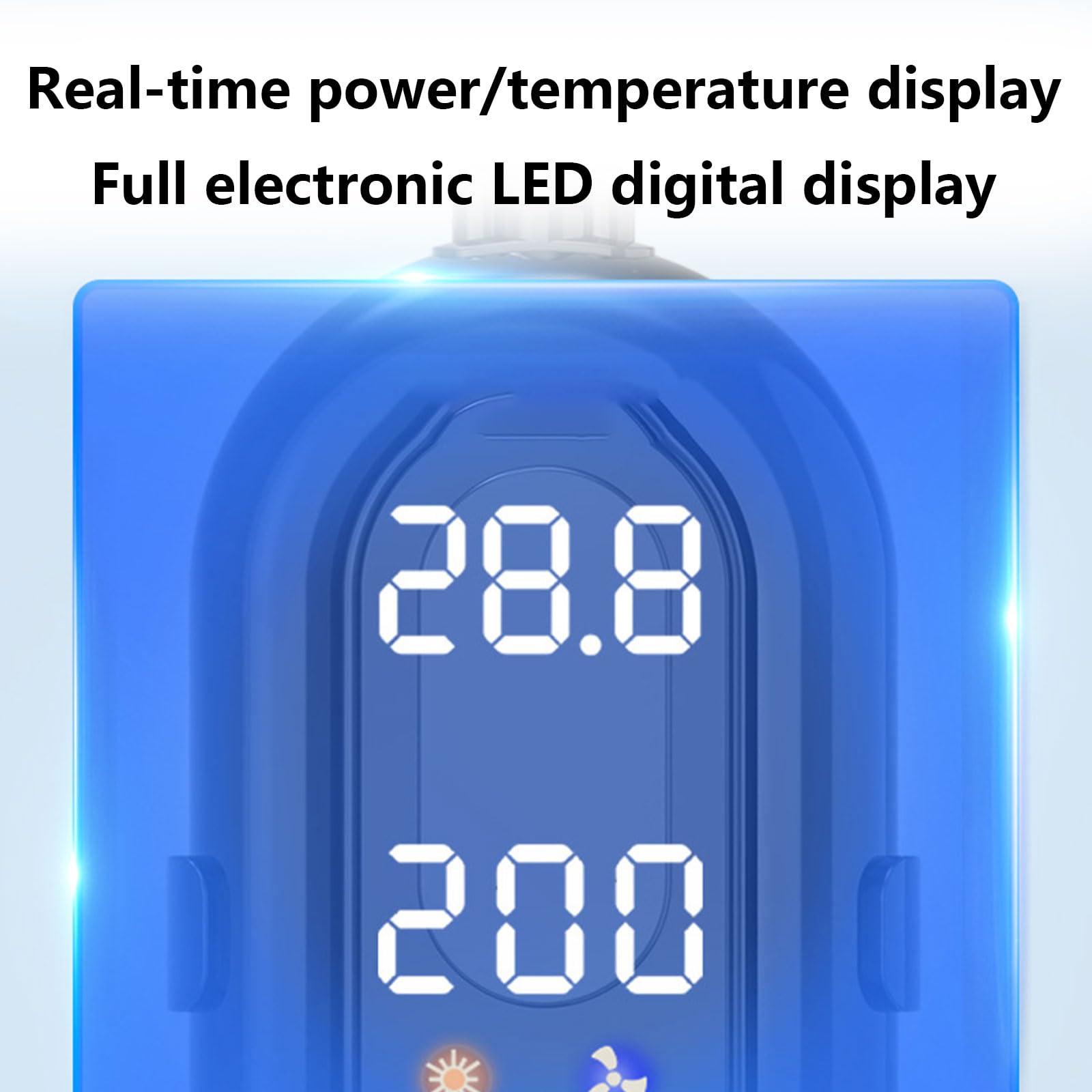 Riscaldatore Per Acquario, Riscaldatore Per Acquario Sommergibile, 300w/500w, Con Display Intelligente Della Temperatura A Led, Regolatore Di Temperatura Esterno, Protezione Dalle Alte Temperature